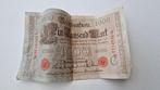 1000 mark biljet 1910, Ophalen of Verzenden, Duitsland, Los biljet