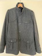 Grijze wollen peacoat jas - Maat 54 (L), Kleding | Heren, Jassen | Winter, Ophalen of Verzenden, Gedragen, Maat 52/54 (L), Grijs