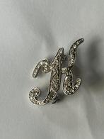 Monet letterbroche met Rijnkristal, Ophalen of Verzenden, Zo goed als nieuw, Overige materialen