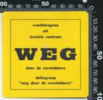 Sticker: Aktiegroep Weg door de Vorstakkers - Vrachtwagens u, Verzamelen, Stickers, Ophalen of Verzenden, Zo goed als nieuw, Bedrijf of Vereniging