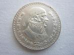 zilveren munt Mexico 1966 1 peso adelaar + Morelos vintage, Verzenden, Midden-Amerika, Losse munt, Zilver