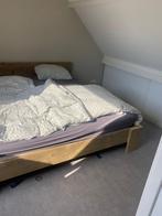 Bed steigerhout 180 x 200, Huis en Inrichting, Steigerhout, Tweepersoons, Ophalen of Verzenden, Zo goed als nieuw