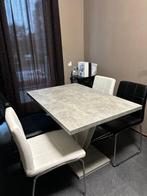 Te koop: Eettafel met 4 stoelen, Ophalen, 50 tot 100 cm, 50 tot 100 cm, Vier personen