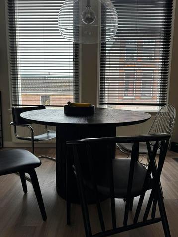 Wehkamp Home eetkamertafel Jaime - zwart | diameter: 120 beschikbaar voor biedingen