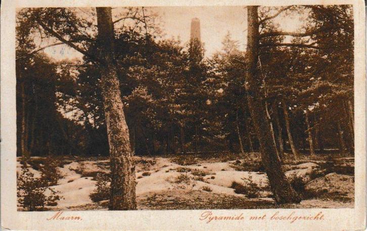 MARN - PYRAMIDE met BOSCHGEZICHT, Verzamelen, Ansichtkaarten | Nederland, Gelopen, Utrecht, 1920 tot 1940, Ophalen of Verzenden