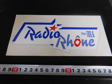 sticker Zwitserland Radio Rhône FM 104.3 103.6 102.8 beschikbaar voor biedingen