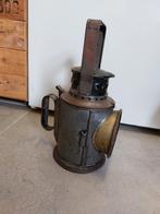 Oude antieke seinlamp uit 1942 spoorlamp ns, Ophalen of Verzenden