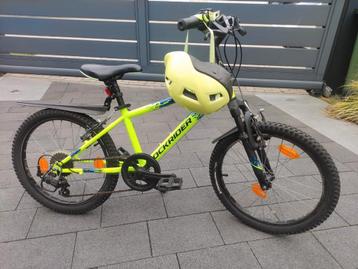 Fiets Rockrider 500 mtb mountainbike 20 inch fluo geel beschikbaar voor biedingen