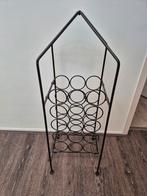 Metalen wijnrek voor 15 flessen, Ophalen, Gebruikt, Metaal, 15 tot 25 flessen