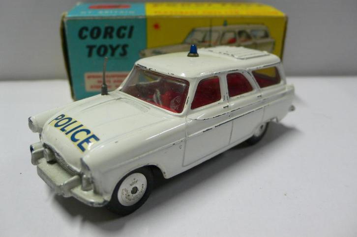 ford zephyr police -corgi toys #419 - org lak, Hobby en Vrije tijd, Modelauto's | 1:43, Gebruikt, Auto, Corgi, Verzenden