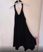 Zwarte halterjurkje. Op rug met kettingen. Maat M. Merk, Maat 38/40 (M), Zwart, Ophalen of Verzenden, Zo goed als nieuw