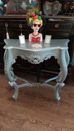 Barok sidetable grijs/zilver, Ophalen, Gebruikt, 100 tot 150 cm, 25 tot 50 cm
