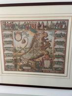 Print van Leo Hollandicus, 1648 in lijst, Antiek en Kunst, Ophalen of Verzenden