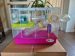 Hamsterkooi incl. Silent spinner, Dieren en Toebehoren, Kooi, Gebruikt, Minder dan 75 cm, Hamster