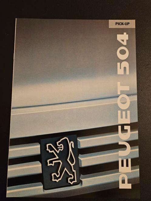 Brochure Peugeot 504 Pick-up 1989, Boeken, Auto's | Folders en Tijdschriften, Zo goed als nieuw, Peugeot, Ophalen of Verzenden