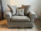 Beige love seat in goede staat, Ophalen, Gebruikt, Tweepersoons, 75 tot 100 cm