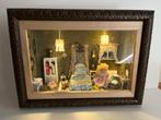 Poppenhuis miniatuur Slaapkamer - kijkkast – roombox, Verzenden, Nieuw, Poppenhuis