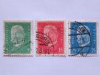 3 postzegels Duitse Rijk, Nr. 413 t/m 415, 1928, Hindenburg, Postzegels en Munten, Postzegels | Europa | Duitsland, Overige periodes