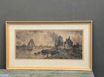 Ets Vlaggemanskade Rotterdam, Antiek en Kunst, Kunst | Etsen en Gravures, Ophalen