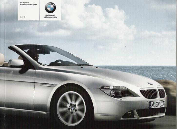 BMW 6 serie cabriolet folders, Boeken, Auto's | Folders en Tijdschriften, Zo goed als nieuw, BMW, Ophalen of Verzenden