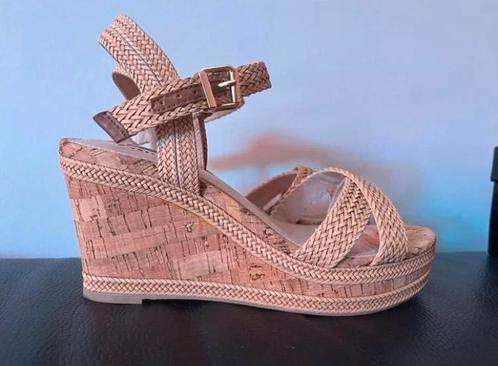 Dune London Kelisa Sandalen - Braided Upper Wedge - Maat 38, Kleding | Dames, Schoenen, Zo goed als nieuw, Sandalen of Muiltjes