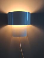 Vintage Metalen Wandlamp Roomwit '80s Lamp, Ophalen of Verzenden, Gebruikt