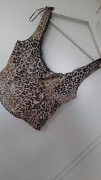Zara - Fierce & Flirty leopard crop top XS, Ophalen of Verzenden, Zo goed als nieuw, Zonder mouw, Maat 34 (XS) of kleiner