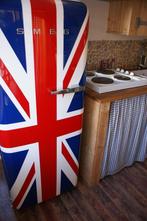 Smeg Koelkast - Groot Model - Union Jack Design, Witgoed en Apparatuur, Gebruikt, 200 liter of meer, 60 cm of meer, Met vriesvak