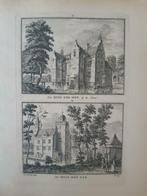 87-88 / Huis ter Wey bij De Haar en Den Eyk  kopergravure, Antiek en Kunst, Ophalen of Verzenden