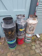 6 Melkbussen / Carbidbussen partij, Ophalen of Verzenden