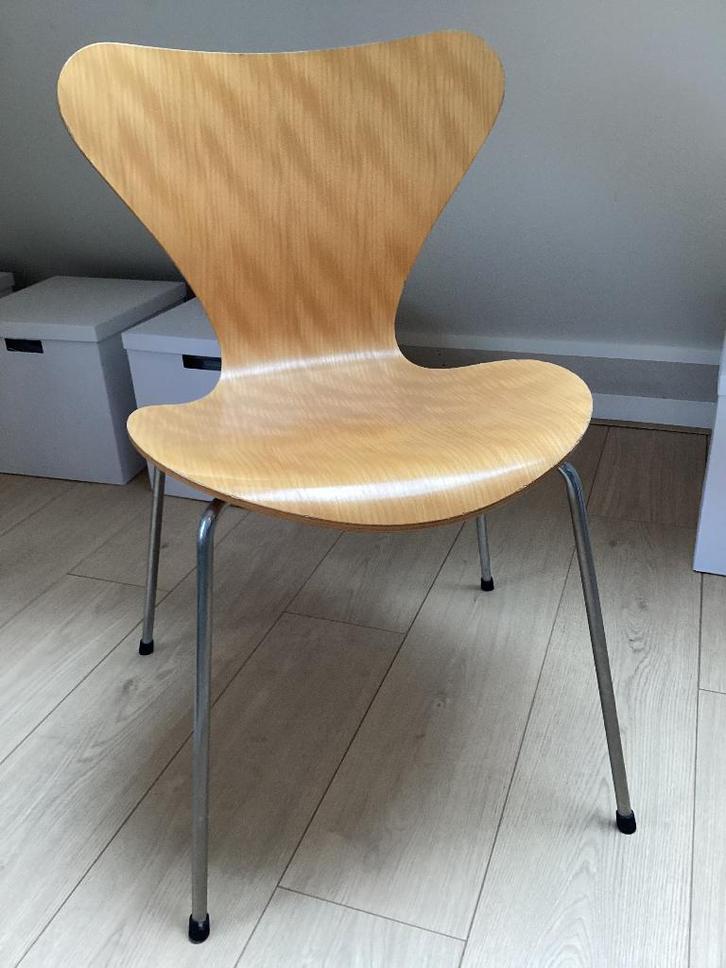 Vintage Vlinderstoel Stoel Fritz Hansen Hout Scandinavisch, Huis en Inrichting, Stoelen, Gebruikt, Eén, Hout, Overige kleuren