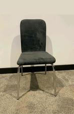 4 stoelen zwart/grijs, Ophalen, Grijs, Stof, Vier