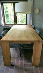 Eikenhoutenb verlengbaar eettafel - als nieuw, Ophalen, 200 cm of meer, 50 tot 100 cm, Zo goed als nieuw