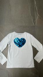 Okaïdi | Leuk shirtje veranderhart | 128, Gebruikt, Meisje, Okaidi, Ophalen of Verzenden