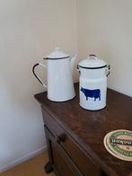 Vintage Emaille Set: Koffiekan & Melkbus, Ophalen of Verzenden