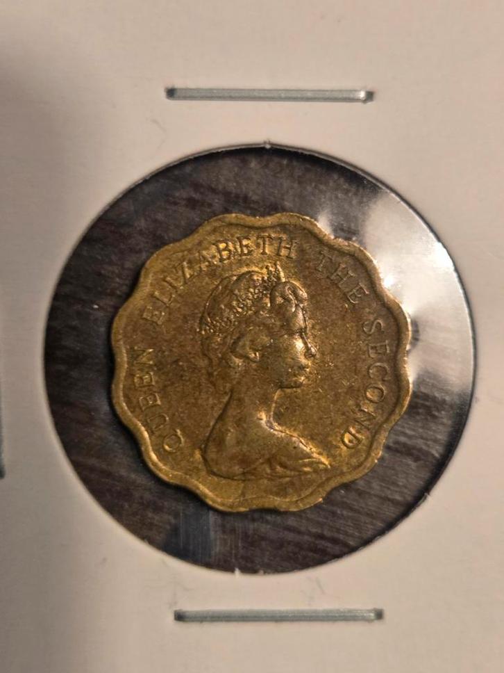 Hong Kong 20 Cent 1928 - Koningin Elizabeth II, Postzegels en Munten, Munten | Azië, Losse munt, Oost-Azië, Ophalen of Verzenden