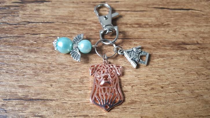 Sleutelhanger Tashanger Beauceron met lucky angel, Sieraden, Tassen en Uiterlijk, Tassen | Damestassen, Nieuw, Handtas, Overige kleuren