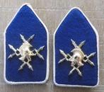 Setje kraagstukken Verbindingstroepen, Ophalen of Verzenden, Landmacht, Nederland, Embleem of Badge