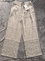 Zara linnen broek met broderie  – maat xs, Nieuw, Ophalen of Verzenden, Maat 34 (XS) of kleiner, Lang