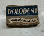 Oud doosje kiespijnwatjes met originele inhoud dolodent, Antiek en Kunst, Ophalen of Verzenden