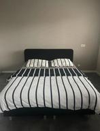 Tweepersoons boxspring (160x200) incl. matras, Huis en Inrichting, Slaapkamer | Boxsprings, Ophalen, Gebruikt, Zwart, Tweepersoons