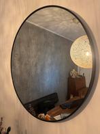 Ronde Spiegel met Zwarte Rand (80 CM, merk Woood), Huis en Inrichting, Woonaccessoires | Spiegels, Ophalen, Zo goed als nieuw