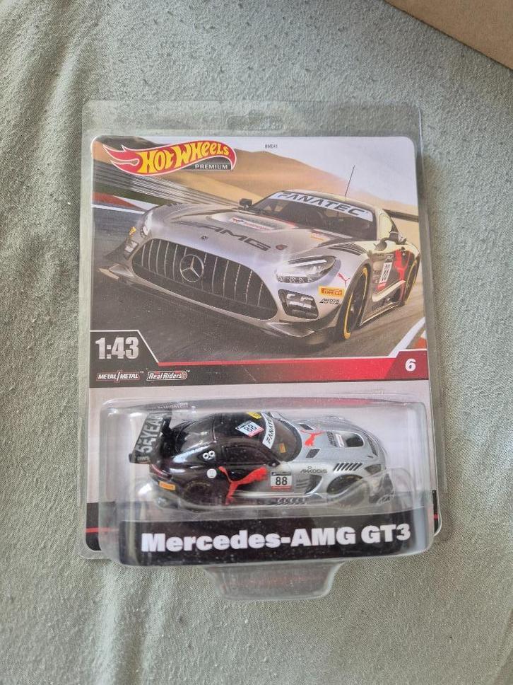 Hot Wheels Premium Mercedes-AMG GT3 1:43, Hobby en Vrije tijd, Modelauto's | 1:43, Nieuw, Auto, Overige merken, Ophalen of Verzenden