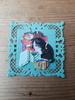 Stans kaart opleg met 3d plaatje katjes met kadootjes, Ophalen of Verzenden, Zo goed als nieuw, Overige thema's