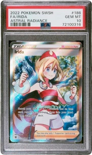 Pokemon Kaart Irida (ASR 186) Grade 10, Hobby en Vrije tijd, Verzamelkaartspellen | Pokémon, Zo goed als nieuw, Losse kaart, Ophalen of Verzenden
