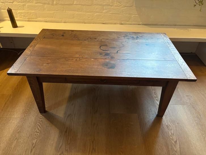 Houten Eettafel met Lade, Huis en Inrichting, Tafels | Salontafels, Minder dan 50 cm, 50 tot 100 cm, 200 cm of meer, Rechthoekig