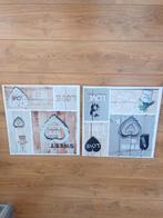 Decoratie wandschilderij * Home Love * landelijk, Huis en Inrichting, Ophalen of Verzenden, Zo goed als nieuw