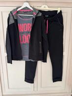 Dames sportkleding shirt S, vest en broek L, Zwart, Maat 42/44 (L), Ophalen of Verzenden, Fitness of Aerobics