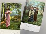 2 vroege fantasiekaarten uit 1904  - serie Trio, Ophalen of Verzenden, Voor 1920, Gelopen, Overige thema's