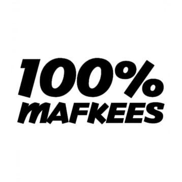 100% Mafkees Stickers Motief 2 nu ook in Carbon en Chroom